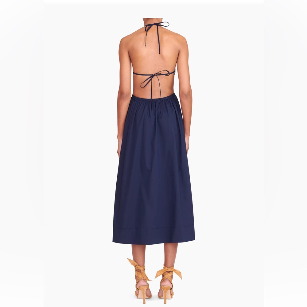 Staud Vanessa Cut-Out Midi-Dress